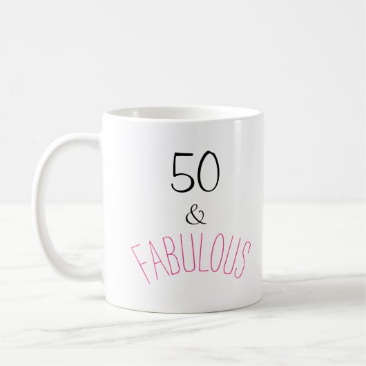 50 en Fabulous Birthday Koffiemok (Links)
