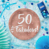 50 en Fabulous Birthday Papieren Bordje (Feest)
