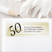 50. en Fabulous Birthday Party 50th Etiket (Insitu)