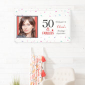50 en Fabulous Birthday Party Banner (Insitu)