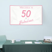 50 en Fabulous Birthday Party Banner (Beurs)