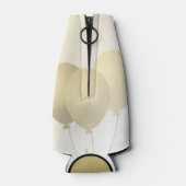 50 en Fabulous Birthday Party Black/Gold 50th Fun Flesjeskoeler (Achterkant)