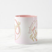 50 en Fabulous Birthday Party Black/Gold Fun 50th Mok (Midden)