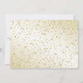 50 en Fabulous Birthday Party Fun Black/Gold 50th Kaart (Achterkant)