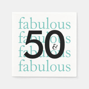 50 en Fabulous Birthday Party Paper Napkins Servet