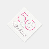 50 en Fabulous Birthday Party Paper Napkins Servet