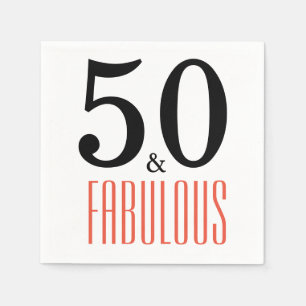 50 en Fabulous Birthday Party Paper Napkins Servet