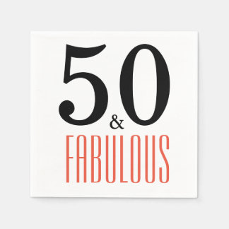 50 en Fabulous Birthday Party Paper Napkins Servet