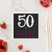 50 en Fabulous Birthday Party Paper Napkins Servetten (Insitu)