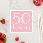 50 en Fabulous Birthday Party Paper Napkins Servetten (Insitu)