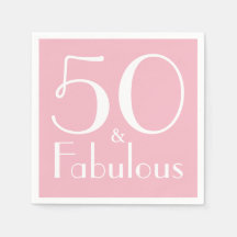 50 en Fabulous Birthday Party Paper Napkins