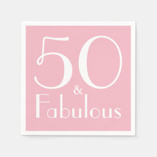 50 en Fabulous Birthday Party Paper Napkins Servetten