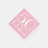50 en Fabulous Birthday Party Paper Napkins Servetten (Hoek)