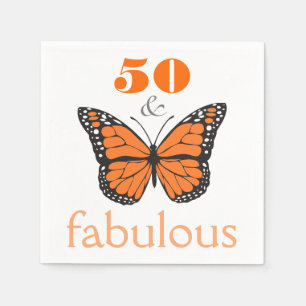 50 en Fabulous Birthday Party Paper Napkins Servetten