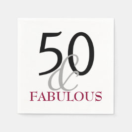 50 en Fabulous Birthday Party Paper Napkins Servetten
