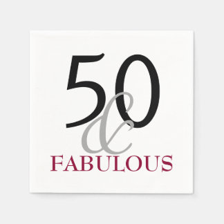 50 en Fabulous Birthday Party Paper Napkins Servetten