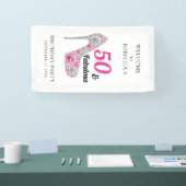 50 en Fabulous Birthday Party Personalized Spandoek (Beurs)