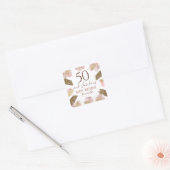 50 en Fabulous Birthday Party Sticker (Envelop)