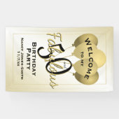 50 en Fabulous Birthday Party - Welkom bij mijn Spandoek (Horizontaal)