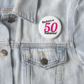 50 en Fabulous Birthday Personalized Button (In situ)