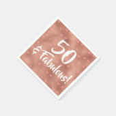 50 en Fabulous Birthday Servet (Hoek)