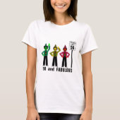 50 en Fabulous Birthday Speed Limit T-shirt (Voorkant)