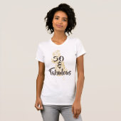 50 en Fabulous Birthday T-shirt (Voorkant volledig)