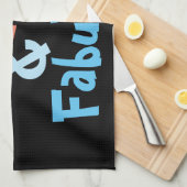 50 en Fabulous Birthday Theedoek (Quarter Fold)