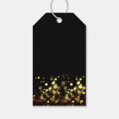 50 en Fabulous Black en Gold Birthday Cadeaulabel (Achterkant)