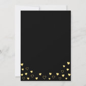 50 en Fabulous Black en Gold Birthday Kaart (Achterkant)