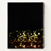 50 en Fabulous Black en Gold Birthday Notitieboek (Achterkant)