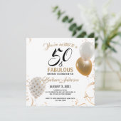 50 en Fabulous Black Gold Party (Staand voorkant)