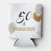 50 en Fabulous Black Gold Party-ballonnen van zate Blikjeskoeler (Voorkant)