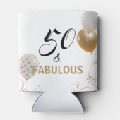 50 en Fabulous Black Gold Party-ballonnen van zate Blikjeskoeler (Achterkant)