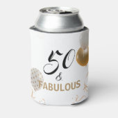 50 en Fabulous Black Gold Party-ballonnen van zate Blikjeskoeler (Blikje Achterkant)