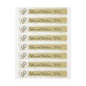 50 en Fabulous, Black/Gold Return-adres (Vel)