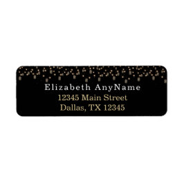 50 en Fabulous Black met String Lights Etiket