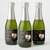 50 en Fabulous Black verjaardagsfeestje geeft de v Sparkling Wijnetiket (Flessen)