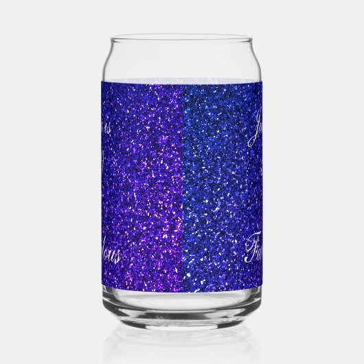 50 En Fabulous Blauw Glitter Verjaardagscadeau Fav Blikvorm Glas (Links)