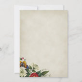 "50 en Fabulous" Bloemen Verjaardagsfeestuitnodigi Kaart (Achterkant)