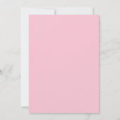 50 en Fabulous Blush Roze Script 50ste Verjaardag Kaart (Achterkant)