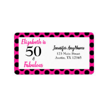 50 en Fabulous Bold Pink met zwarte poolpunten