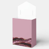 50 en Fabulous Burgundy Pink Agate 50th Birthday Bedankdoosjes (Geopend)