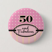 50 en Fabulous Button (Voorkant)