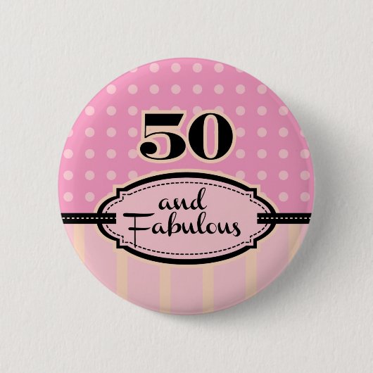 50 en Fabulous Button (Voorkant)