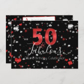 50 en Fabulous | Casino Vegas Birthday Kaart (Voorkant / Achterkant)