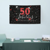 50 en Fabulous | Casino Vegas Birthday Spandoek (Beurs)