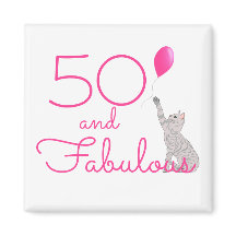 50 En Fabulous Cat Lovers Verjaardag