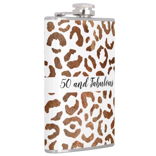 50 en Fabulous Cheetah Print Abstract Heupfles (Rechts)