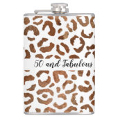 50 en Fabulous Cheetah Print Abstract Heupfles (Voorkant)
